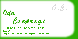 odo csepregi business card